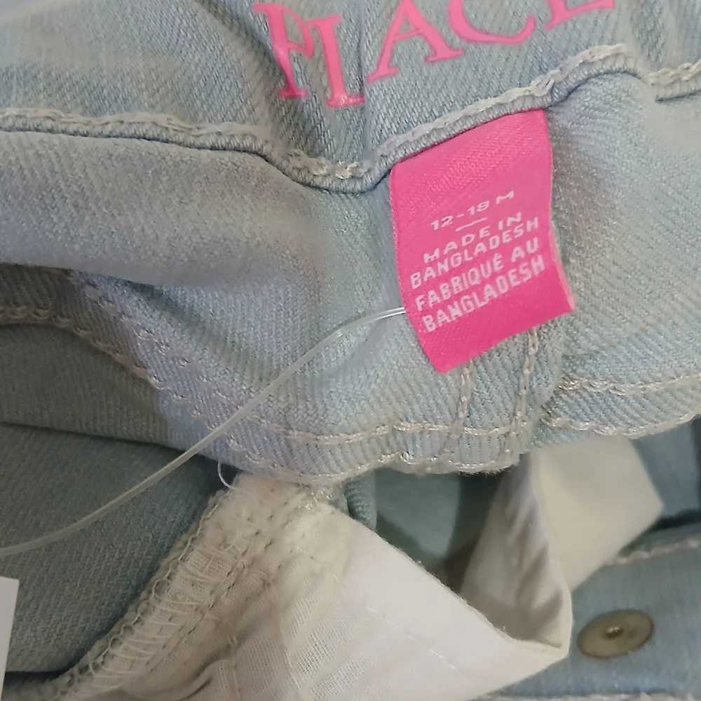 THE CHILDREN'S‎ PLACE SKY WASH GIRLS JEANS BUNDLE 12-18 MONTHS SET OF TWO